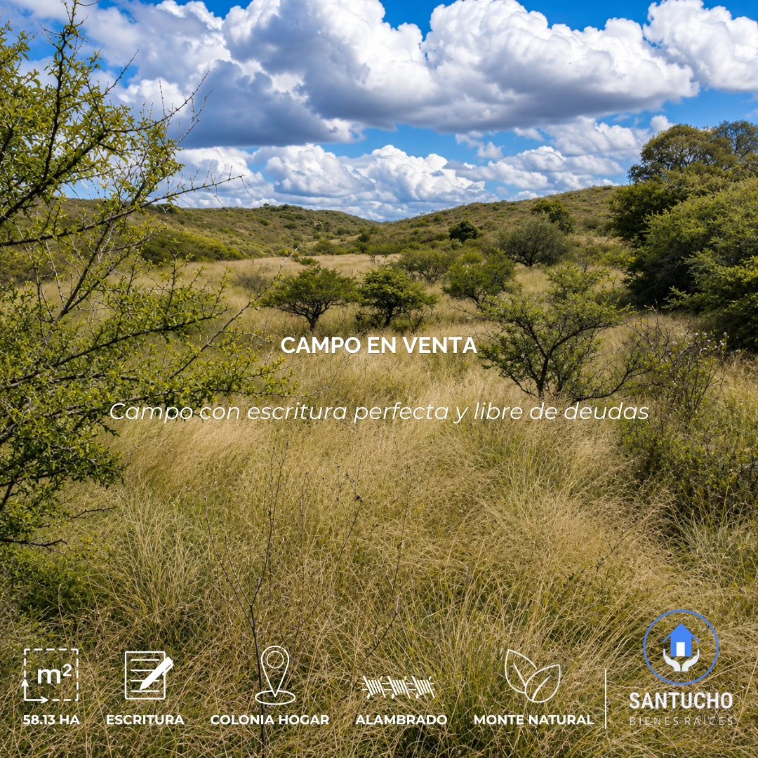 Campo en Venta | Colonia Hogar – Córdoba