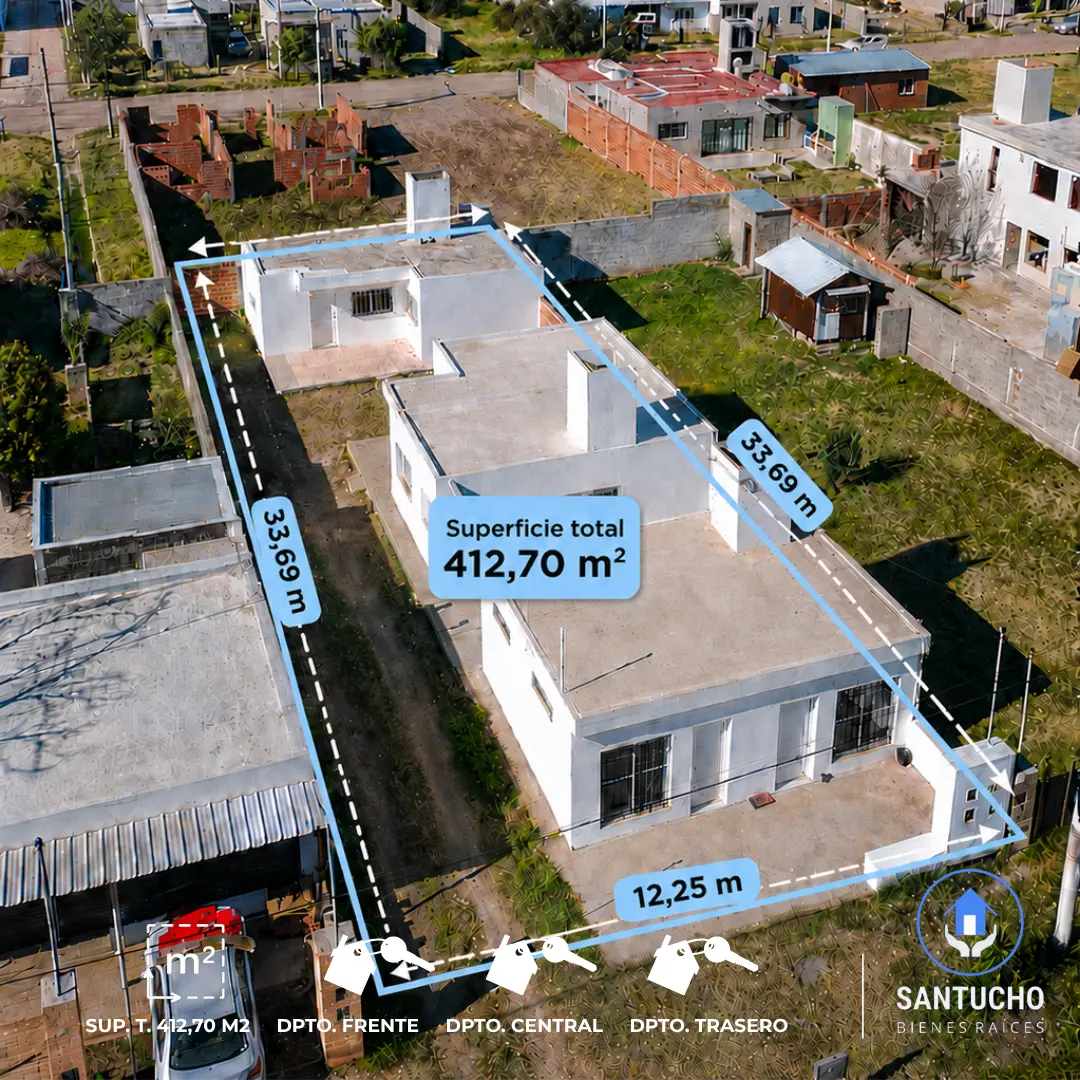 3 Propiedad en Venta | 3 Unidades Habitacionales – Colonia Caroya
