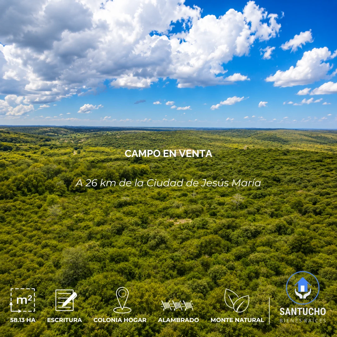 Campo en Venta | Colonia Hogar – Córdoba