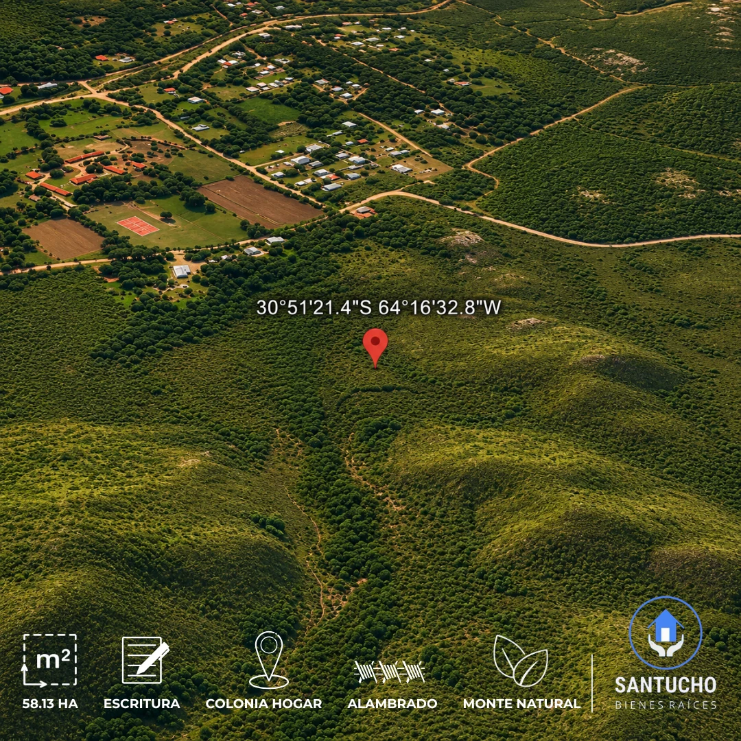 Campo en Venta | Colonia Hogar – Córdoba