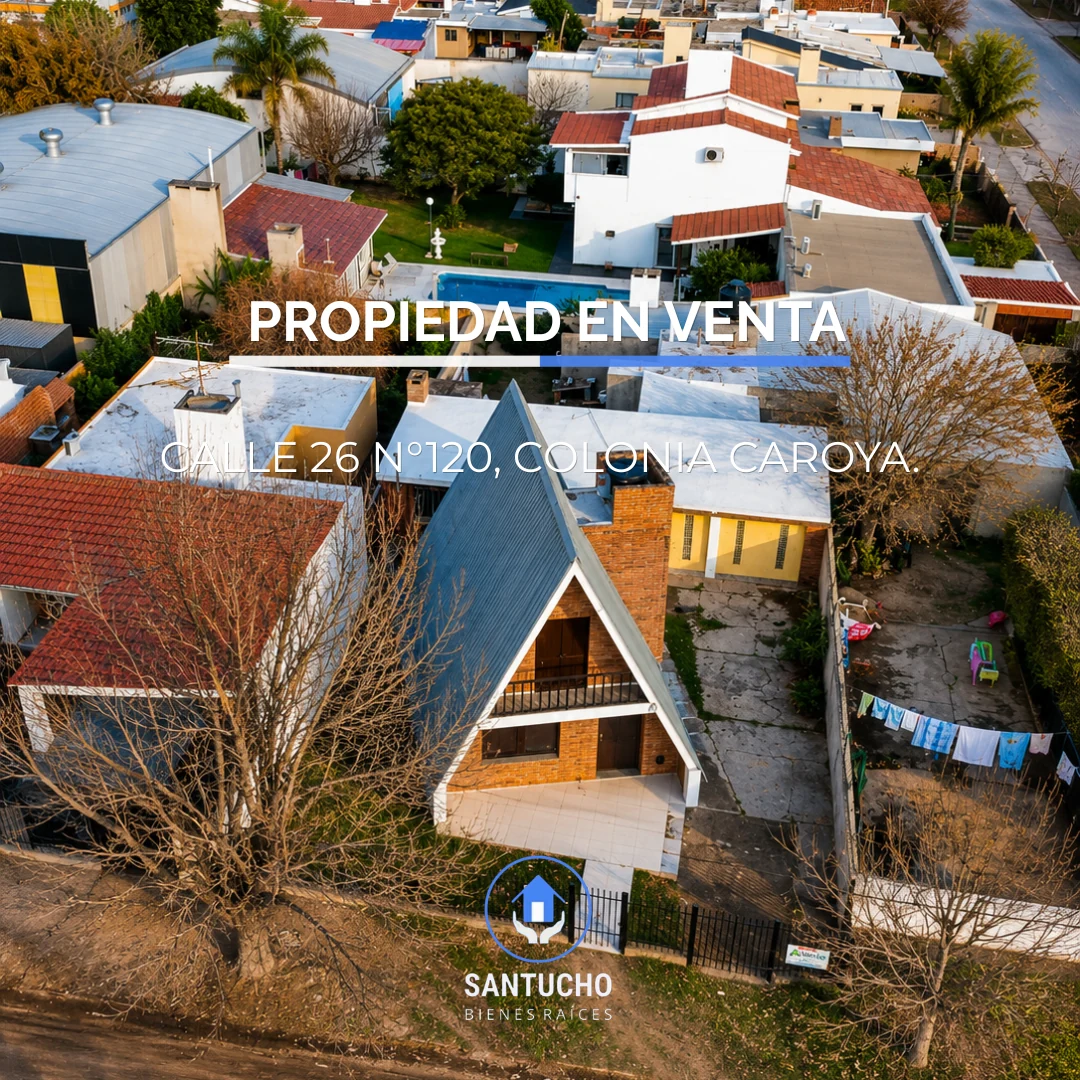 Propiedad en Venta | Dpto. Bungaló + Dpto. Interno – Colonia Caroya