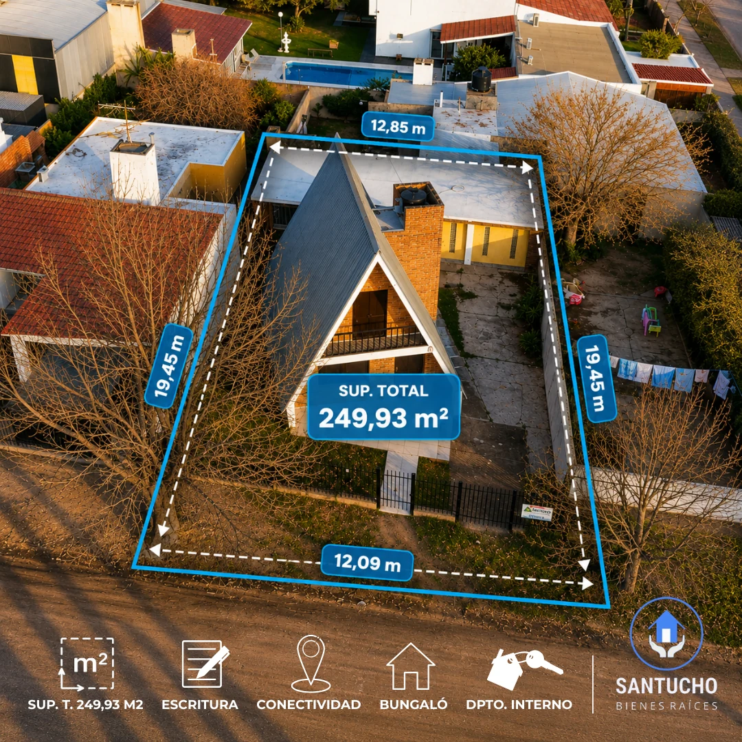 Propiedad en Venta | Dpto. Bungaló + Dpto. Interno – Colonia Caroya