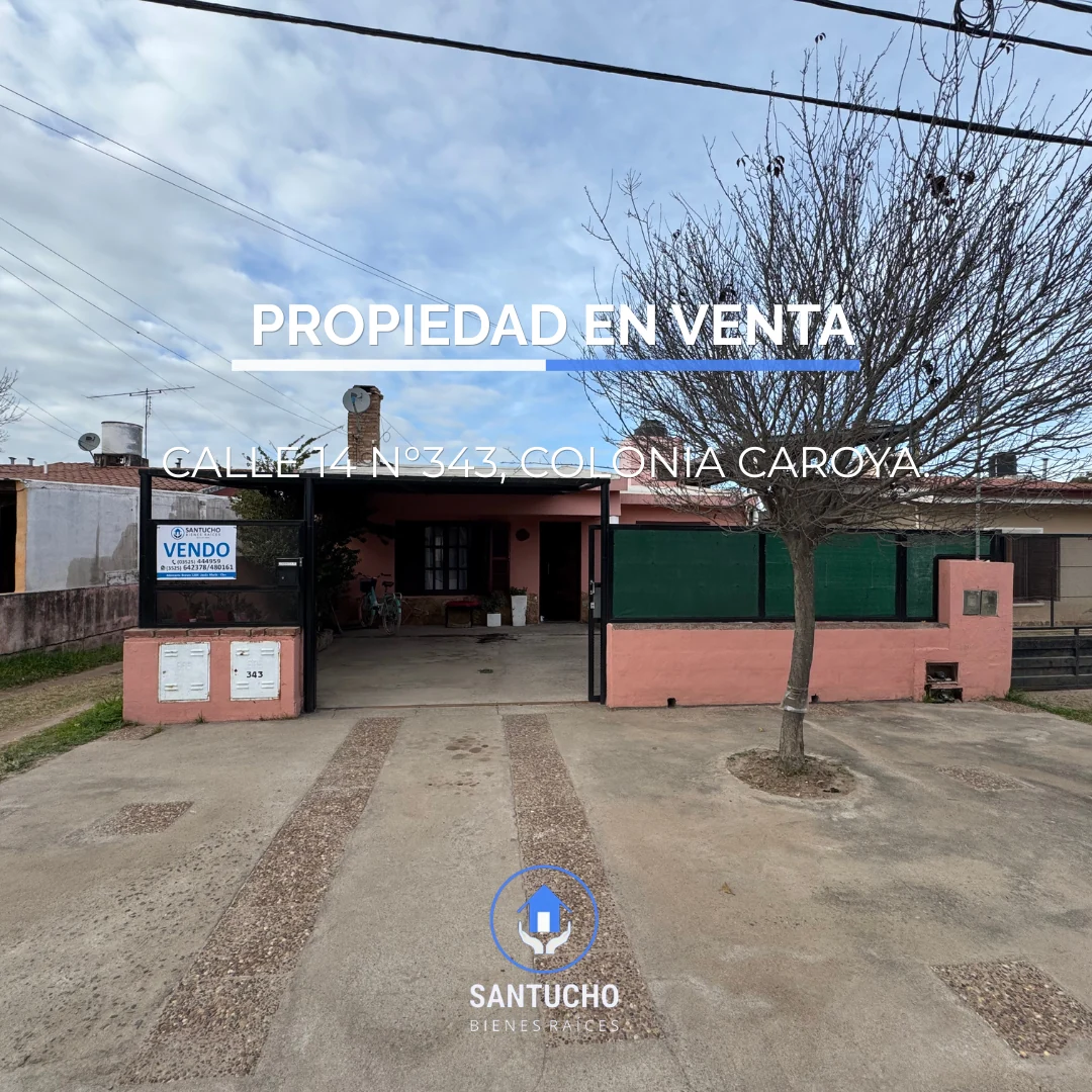 Propiedad en Venta | Casa + Departamento Interno – Colonia Caroya