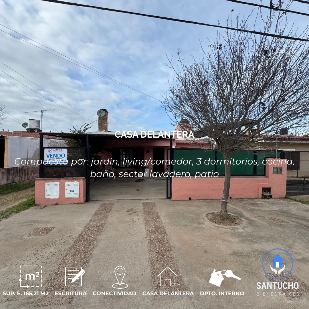 Propiedad en Venta | Casa + Departamento Interno – Colonia Caroya