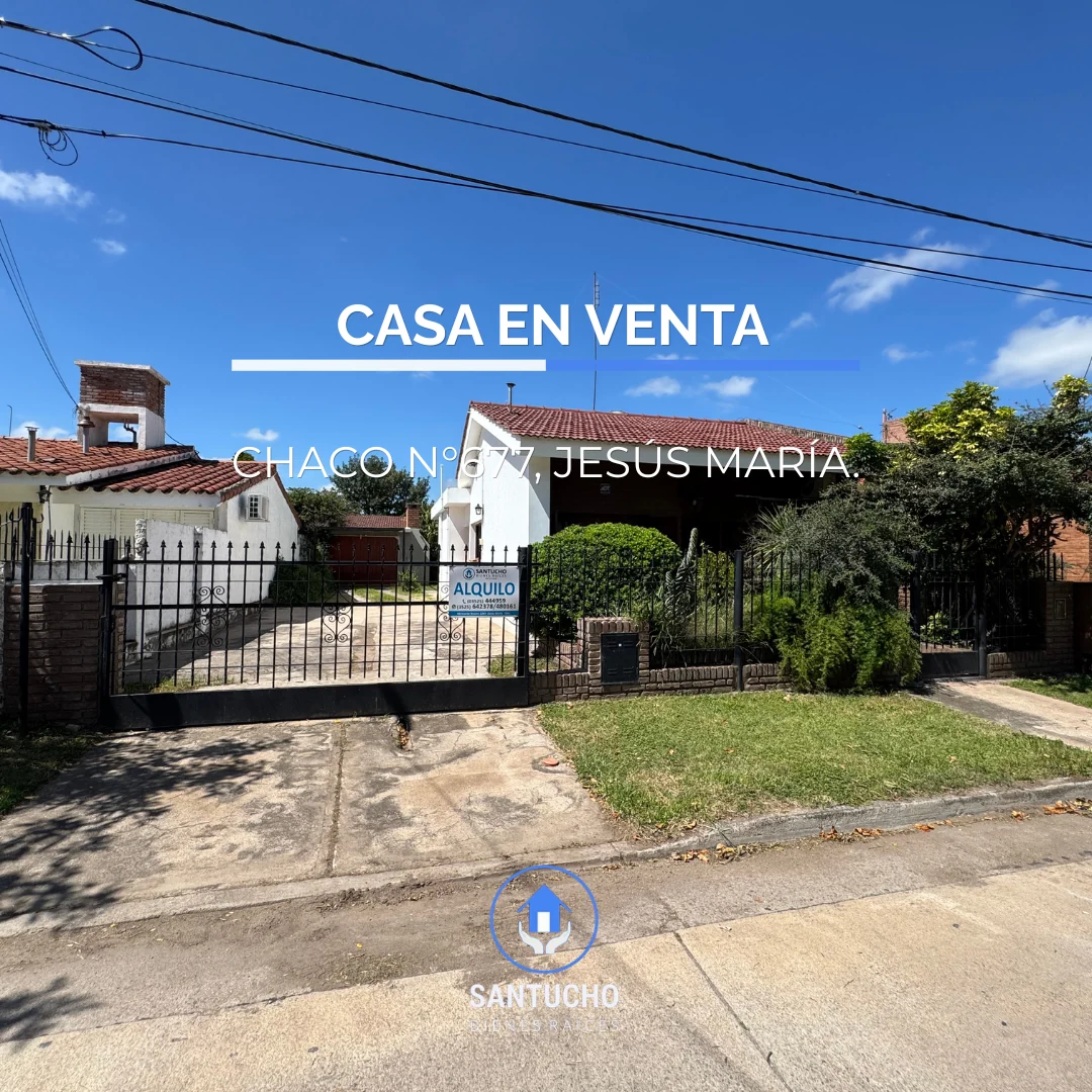 Casa en Venta | Barrio Bulgueroni – Jesús María